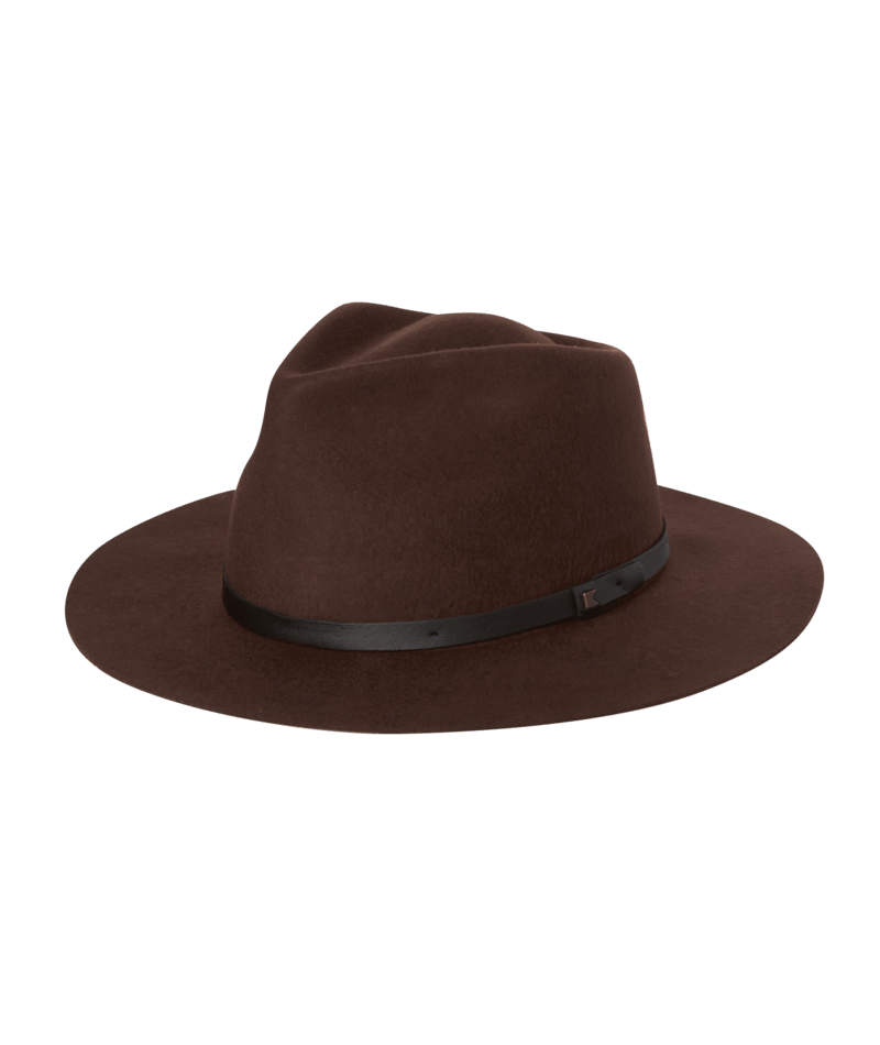 Unisex Felt Wide Brim Fedora - Goodwin